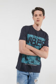Camiseta manga corta estampada