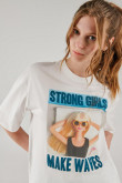 Camiseta, con estampado en frente de Barbie