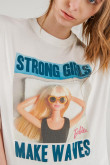 Camiseta, con estampado en frente de Barbie