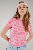 Camiseta, con tela estampada de Barbie