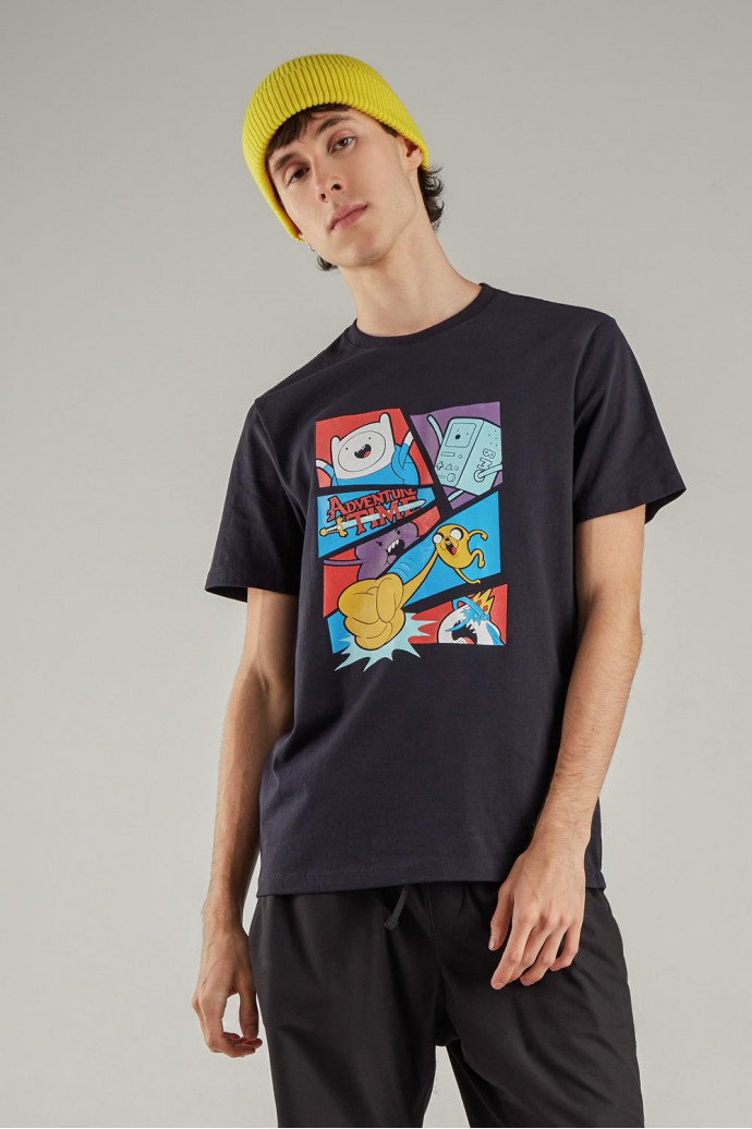 Camiseta, con estampado en frente, de Hora de Aventura.