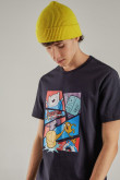 Camiseta, con estampado en frente, de Hora de Aventura.