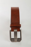 Cinturon unicolor, hebilla metalica
