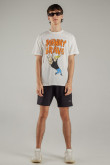 Camiseta manga corta estampado de Johnny Bravo.