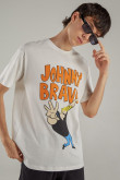 Camiseta manga corta estampado de Johnny Bravo.