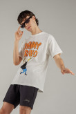 Camiseta manga corta estampado de Johnny Bravo.