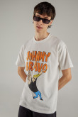 Camiseta manga corta estampado de Johnny Bravo.