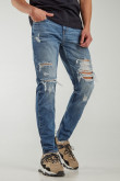 Jean Slim con rotos