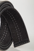 Cinturon unicolor reversible hebilla metalica